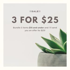 3 for $25!!!